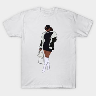 Black Woman Cartoon Collection T-Shirt